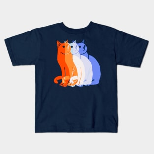 The faces of a Cat Kids T-Shirt